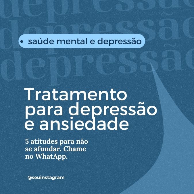 Tratamento para depressão e ansiedade